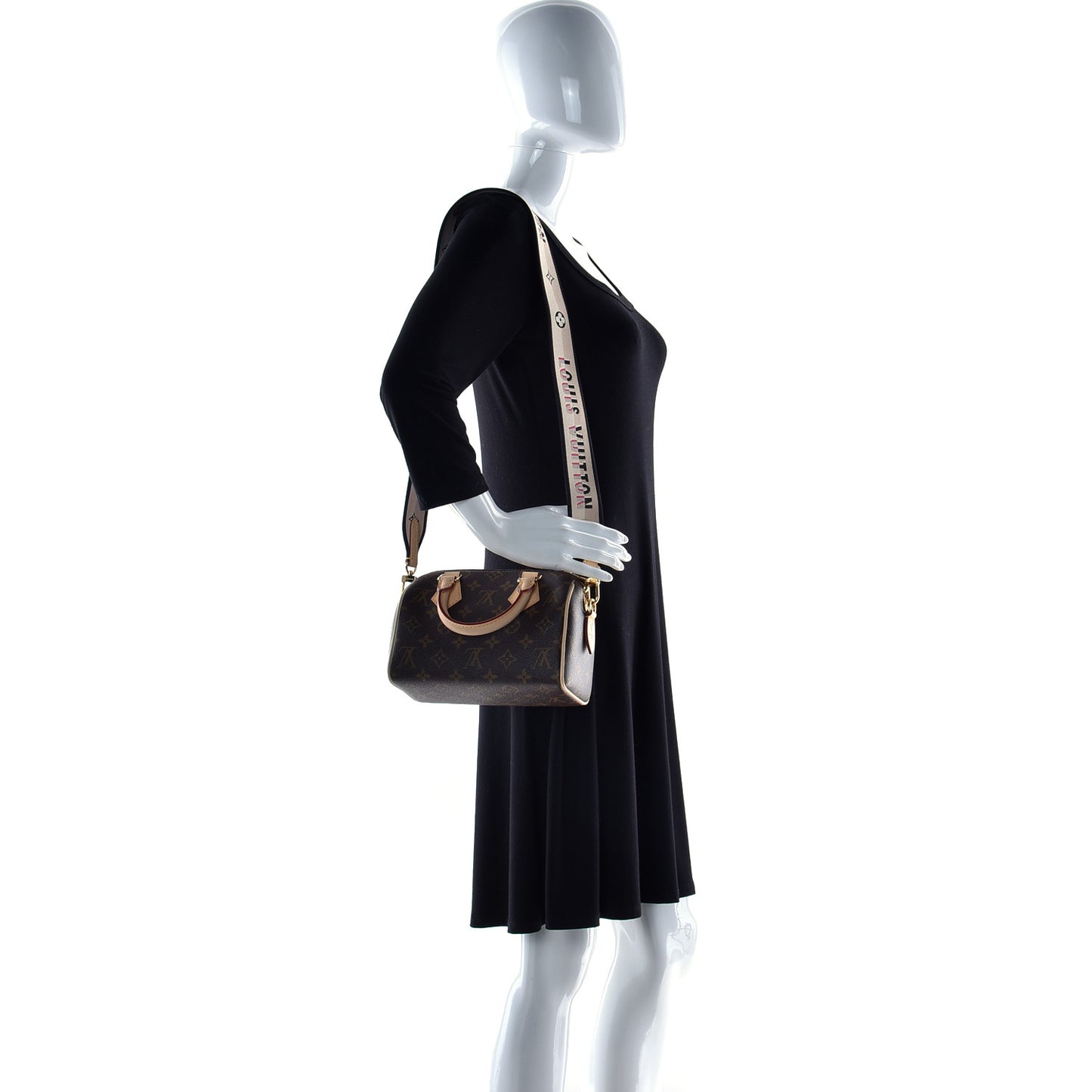Monogram Speedy Bandouliere 20 Black
