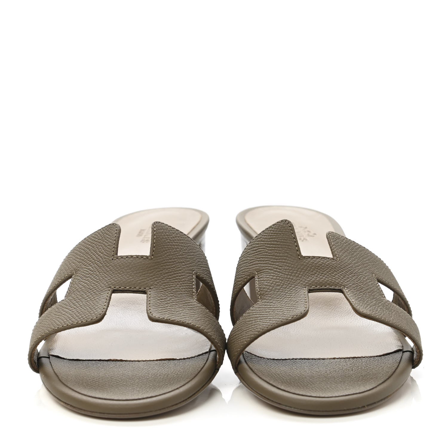 Hermes Epsom Oasis Sandals 40.5 Etoupe 2 of 10