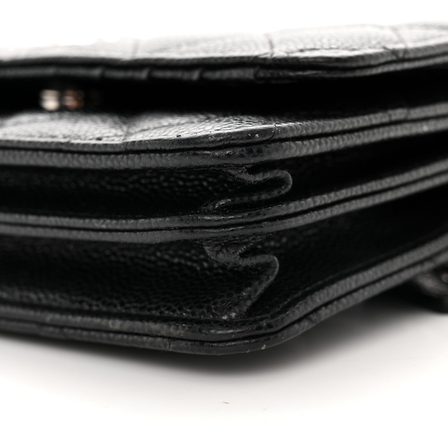 Chanel Caviar Quilted Mini Wallet On Chain WOC Black 10 of 11