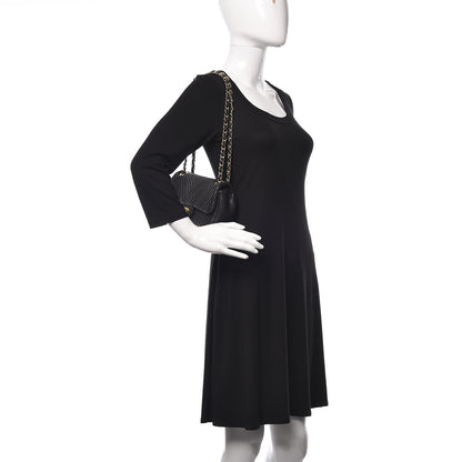 Chanel Calfskin Surpique Chevron Small Flap Black 2 of 10