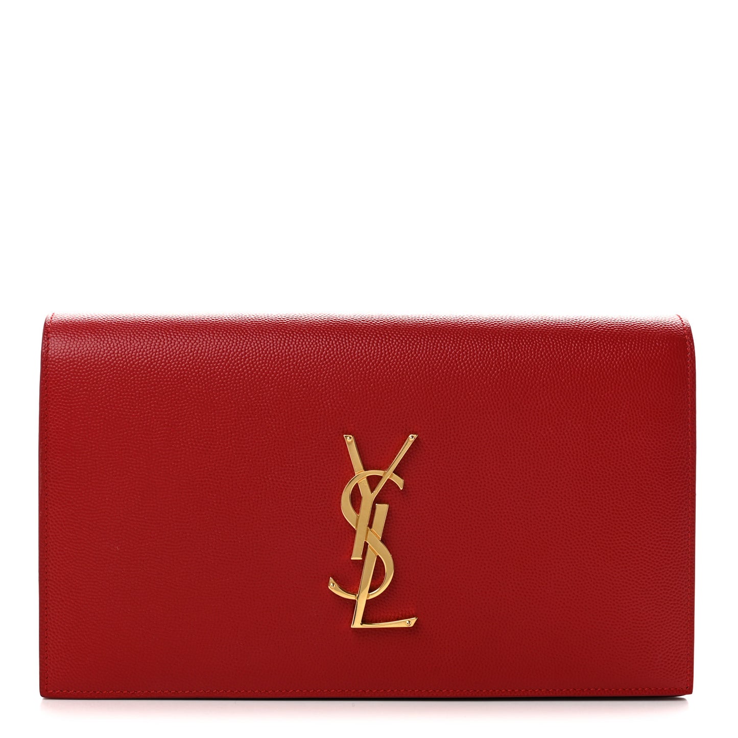 Grain De Poudre Classic Monogram Cassandre Clutch New Red