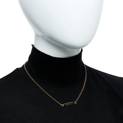 Foundrae 18K Yellow Gold Enamel Dream Sequence Pendant Necklace Black 2 of 5
