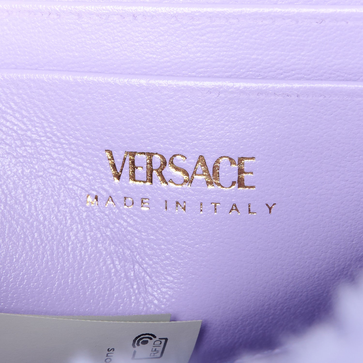 Versace Faux Fur Quilted Virtus Shoulder Bag Orchid 7 of 10