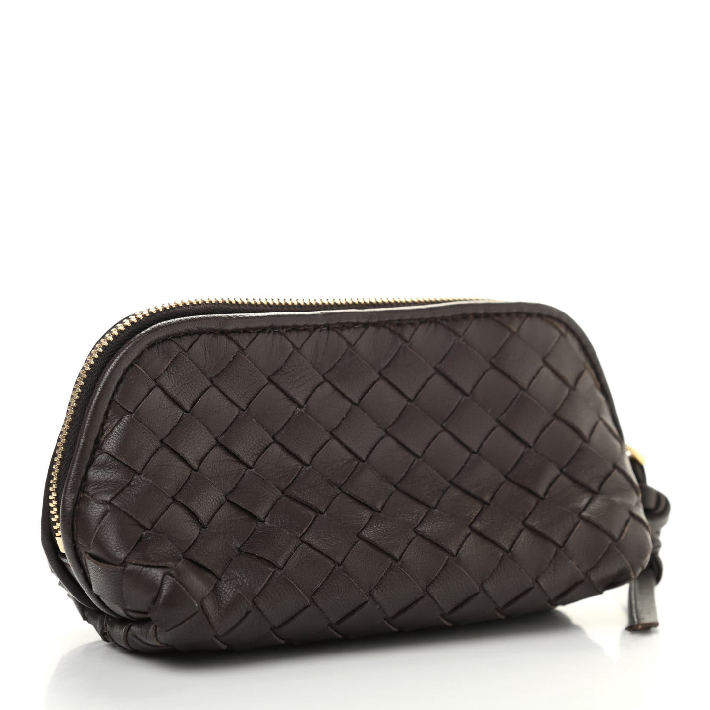Nappa Intrecciato Cosmetic Case Ebano