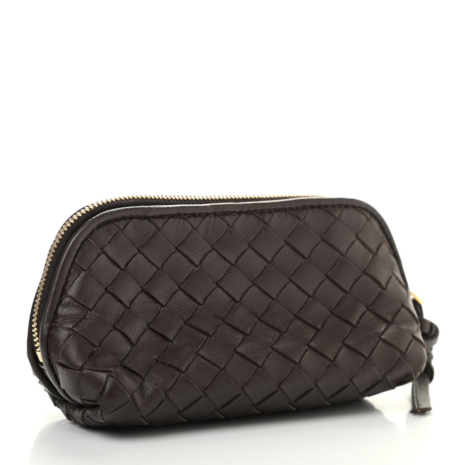 Bottega Veneta Nappa Intrecciato Cosmetic Case Ebano 3 of 11