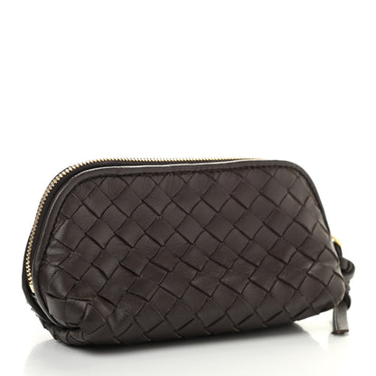 Bottega Veneta Nappa Intrecciato Cosmetic Case Ebano 3 of 11