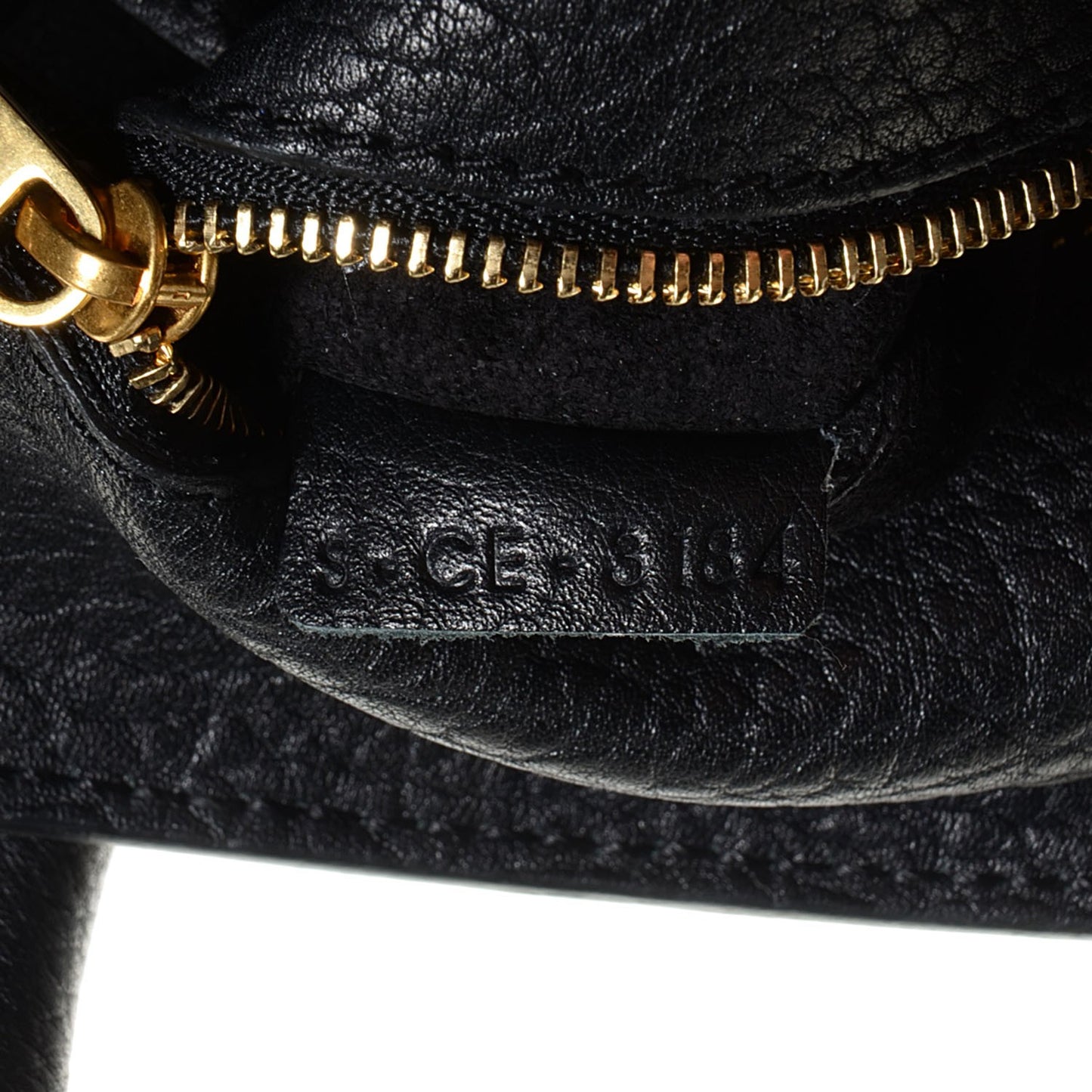 Crisped Calfskin Mini Tie Knot Tote Black