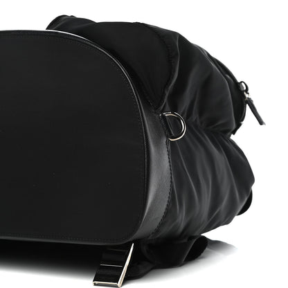 Prada Technical Nylon Saffiano Double Buckle Backpack Black 5 of 14
