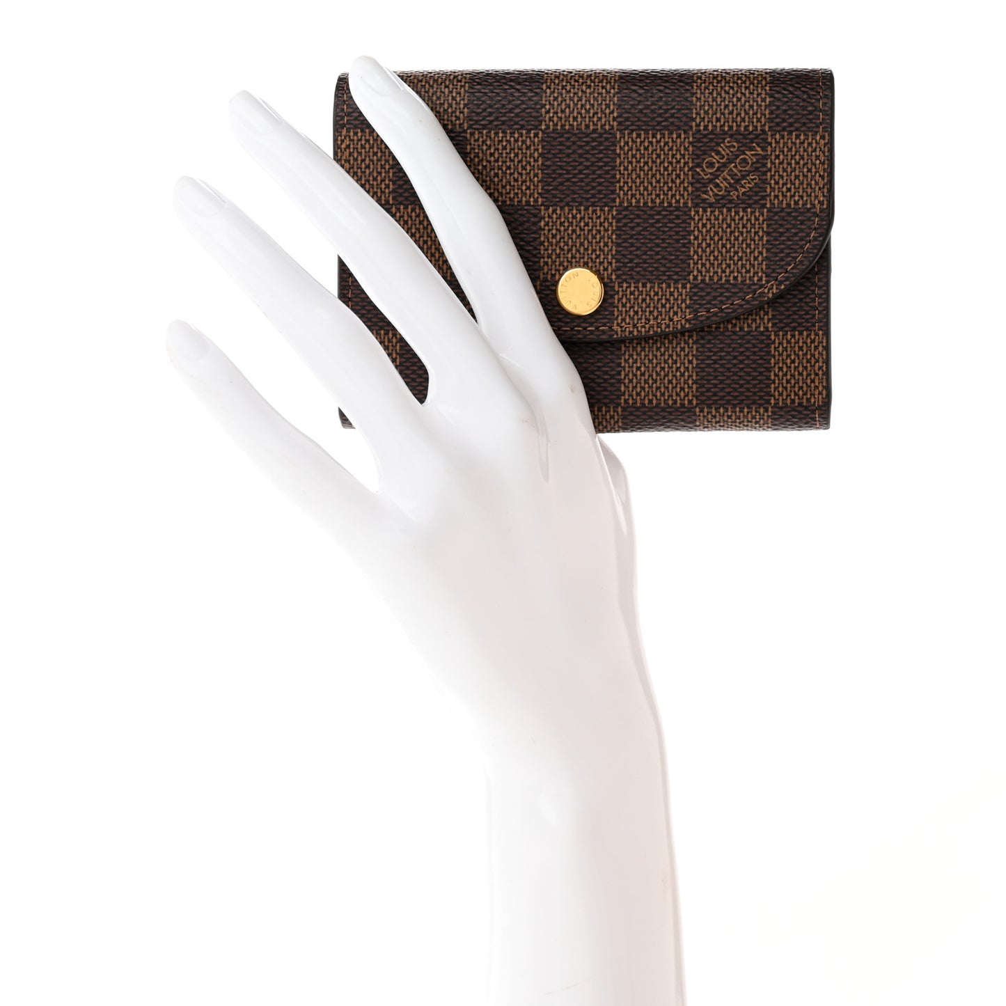 Damier Ebene Rosalie Coin Purse Rose Ballerine
