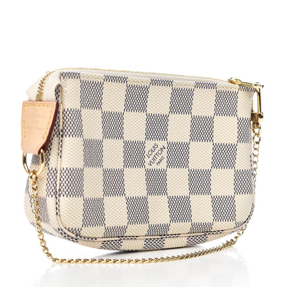 Louis Vuitton Damier Azur Mini Pochette Accessories 3 of 8
