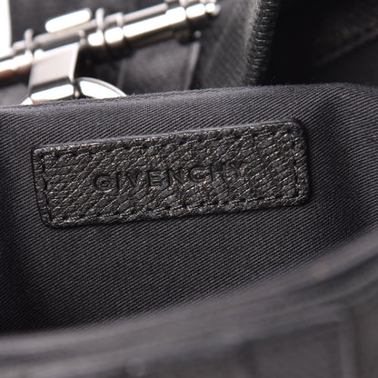 Givenchy Lambskin Lizard Embossed Obsedia Clutch Bag Black 6 of 9