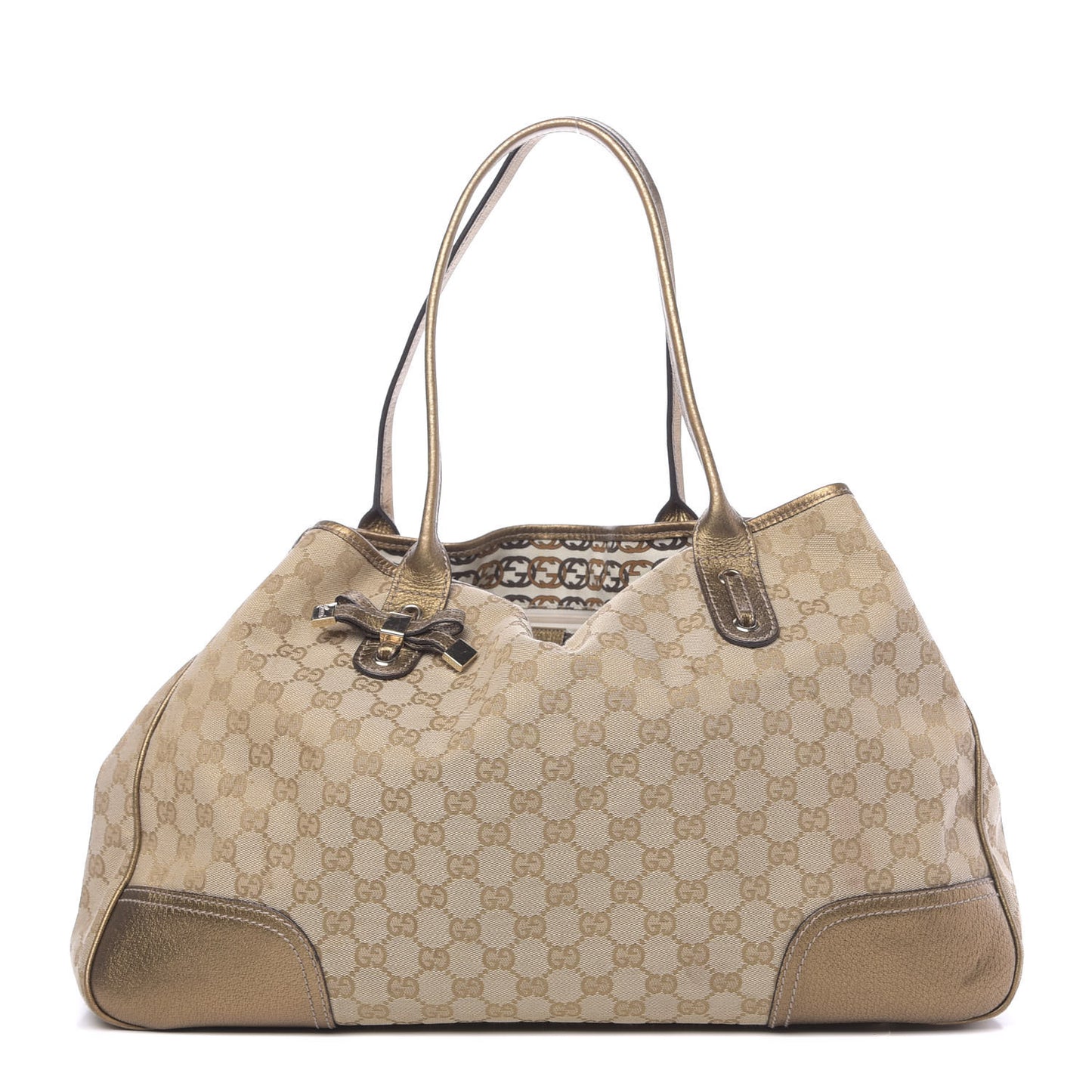 Monogram Large Princy Tote Gold