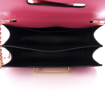 Prada City Calfskin Sidonie Small Chain Crossbody Bag Magenta 5 of 9
