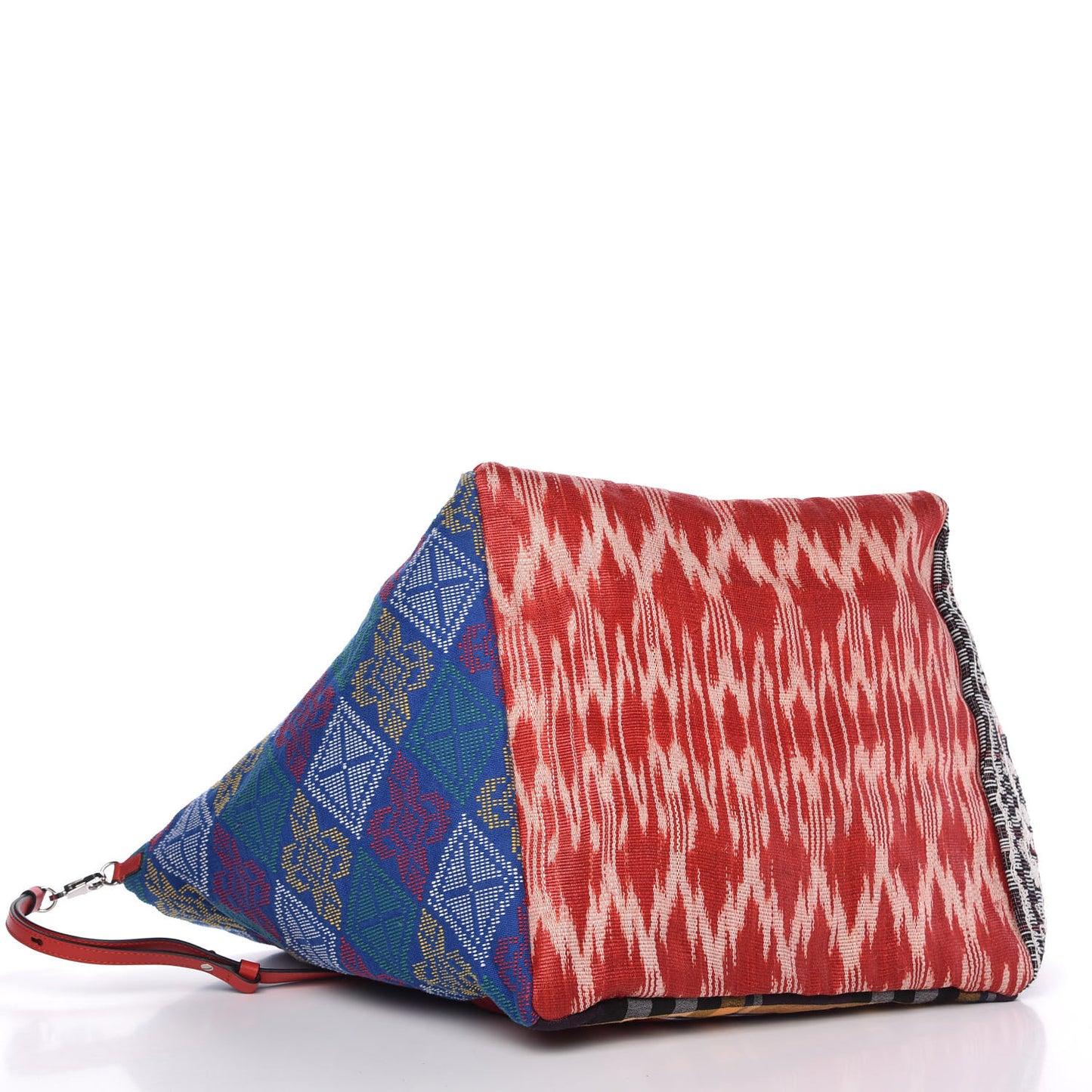 Satin Embellished Manilacaba Tote Multicolor