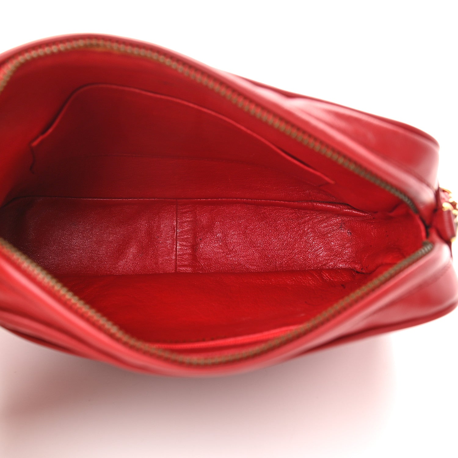 Chanel Lambskin Quilted Tassel Camera Case Red 4 of 12