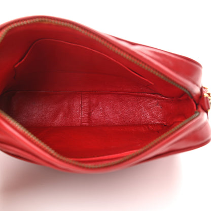 Chanel Lambskin Quilted Tassel Camera Case Red 4 of 12