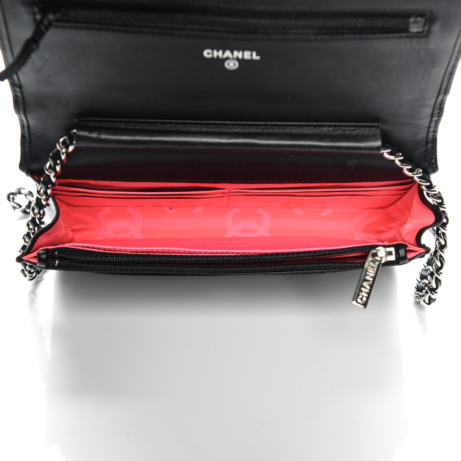 Chanel Calfskin Quilted Cambon Wallet On Chain WOC Black 5 of 7