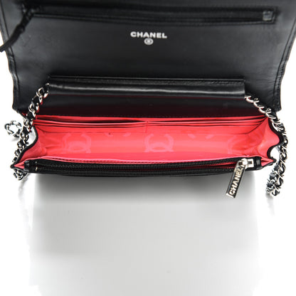 Chanel Calfskin Quilted Cambon Wallet On Chain WOC Black 5 of 7