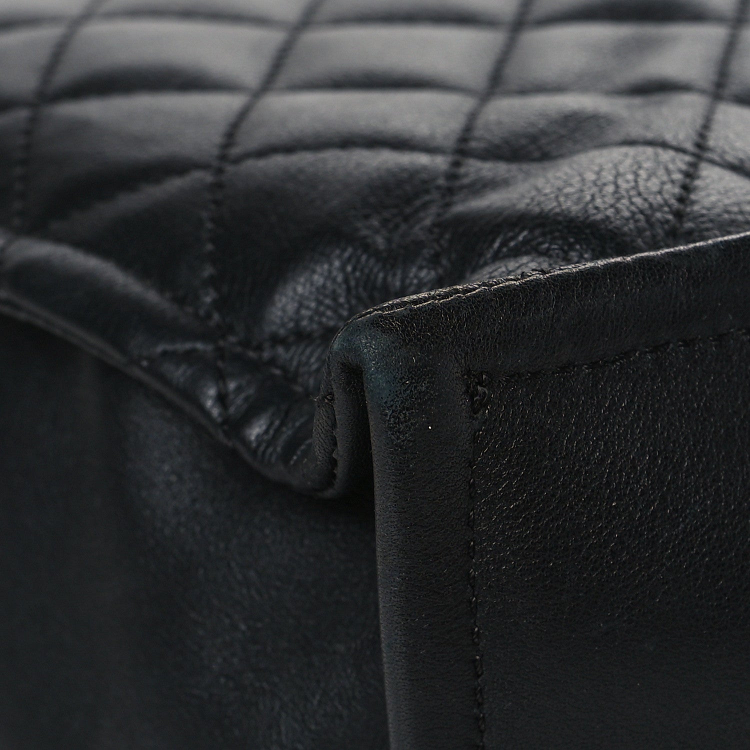 Chanel Calfskin Quilted Large Boy Tote Black 10 of 13