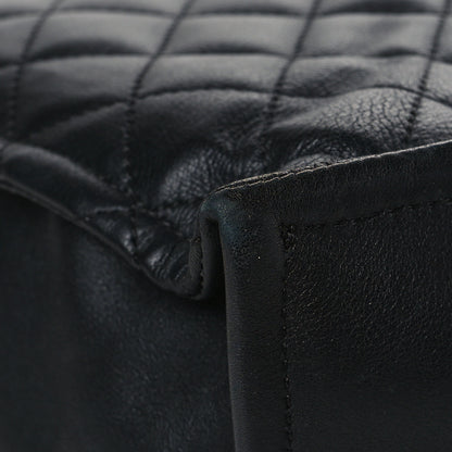 Chanel Calfskin Quilted Large Boy Tote Black 10 of 13