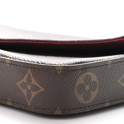 Louis Vuitton Monogram Pochette Felicie Chain Wallet Fuchsia 10 of 11