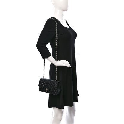Chanel Lambskin Quilted Mini Rectangular Flap Black 2 of 10