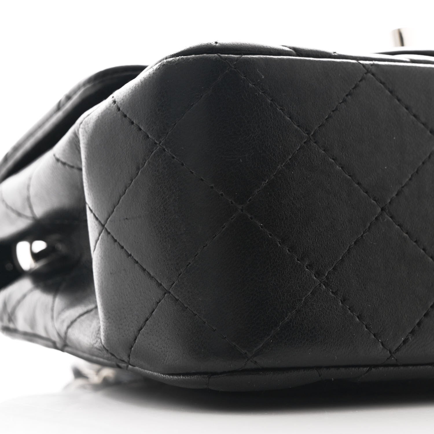 Chanel Lambskin Quilted Mini Square Flap Black 9 of 11