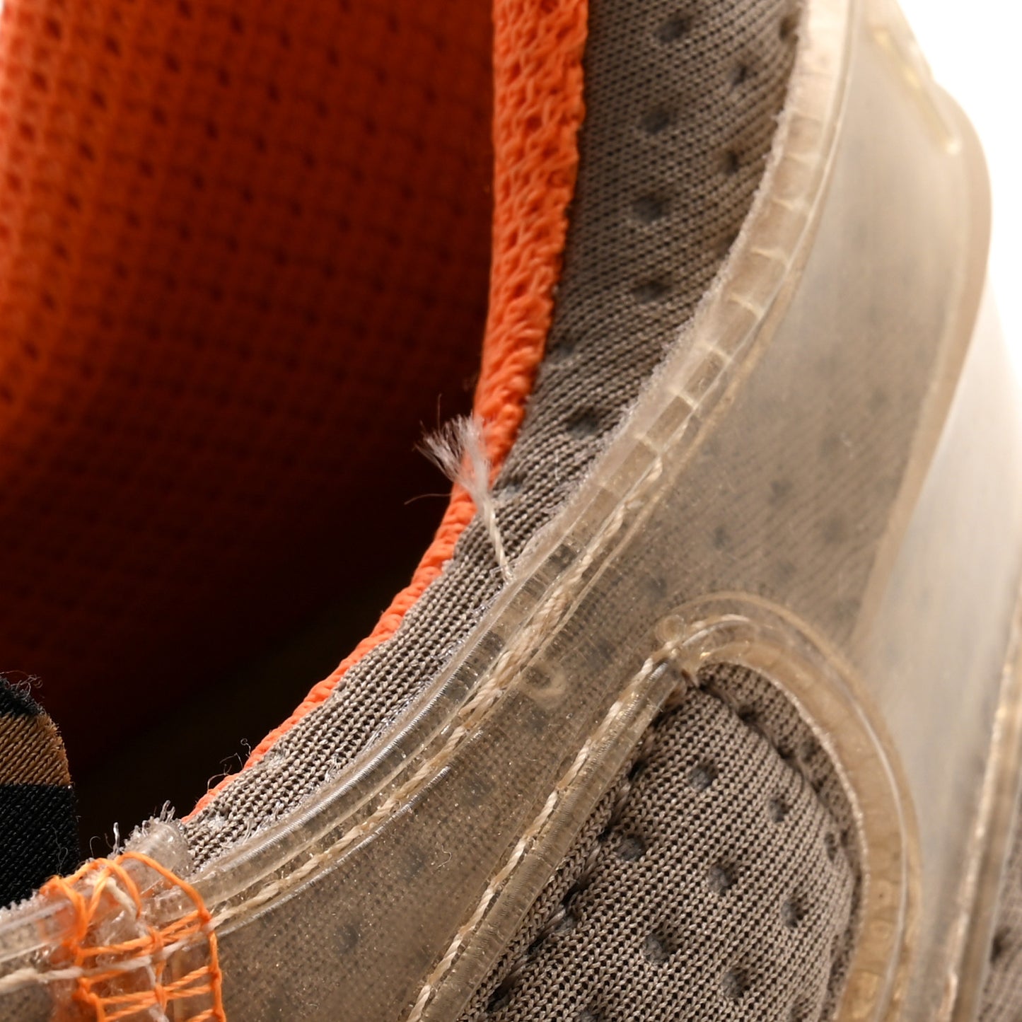 Fabric Calfskin Rubber Transparent Mens Fendi Flow Low Top Sneakers 12 Beige Tartufo