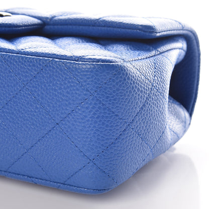 Chanel Caviar Quilted Mini Rectangular Flap Blue 6 of 9