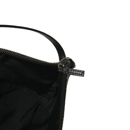Gucci Denim Monogram Boat Pochette Black 11 of 11