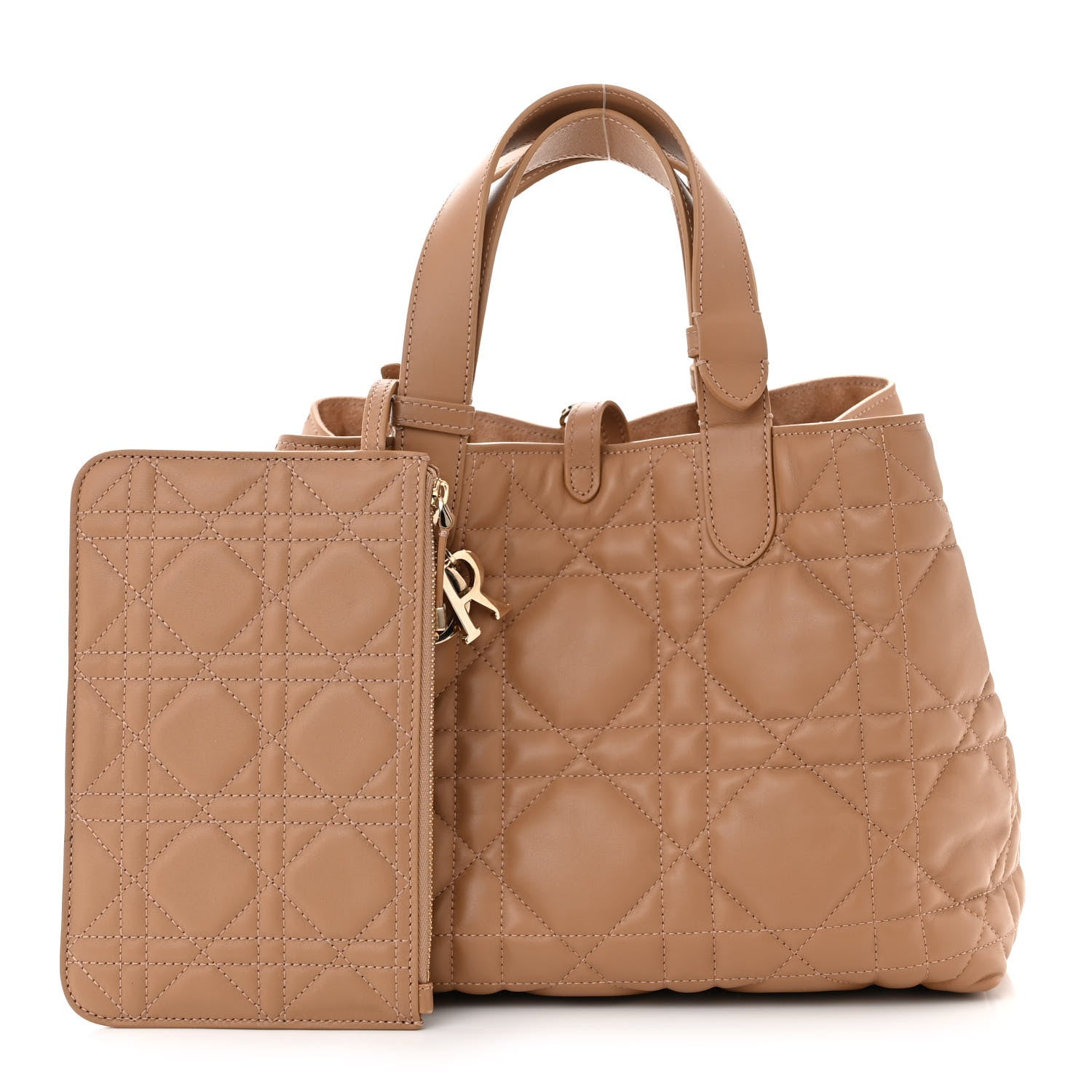 Christian Dior Calfskin Macrocannage Medium Toujours Tan 3 of 11