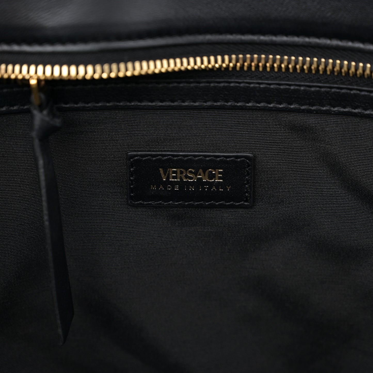 Nappa Quilted La Medusa Chain Tote Black