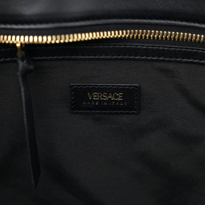Versace Nappa Quilted La Medusa Chain Tote Black 6 of 9