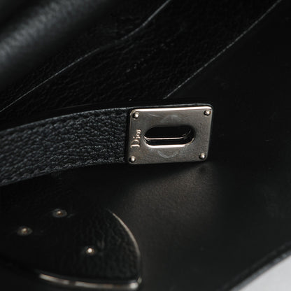 Christian Dior Supple Grained Calfskin Large Open Bar Tote Black 10 of 12