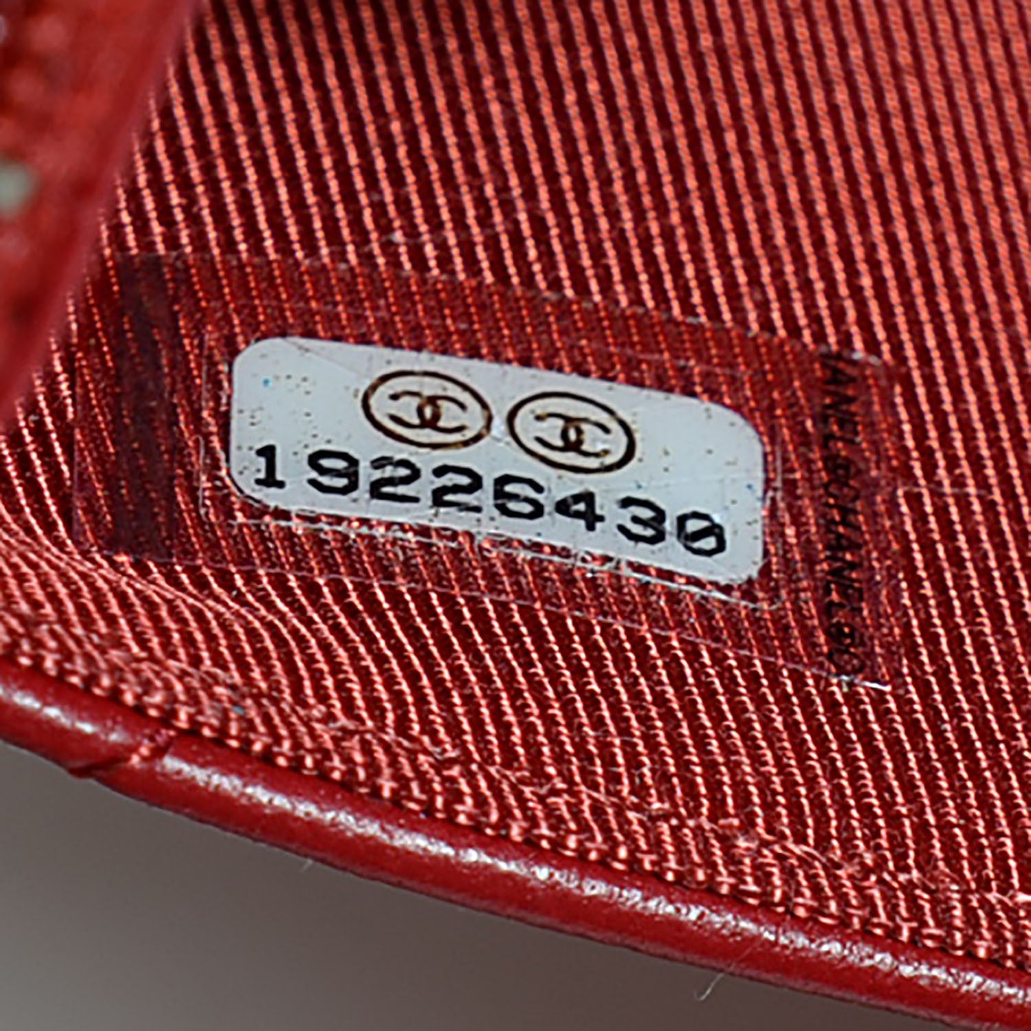 Chanel Lambskin Quilted Wallet On Chain WOC Red 6 of 9