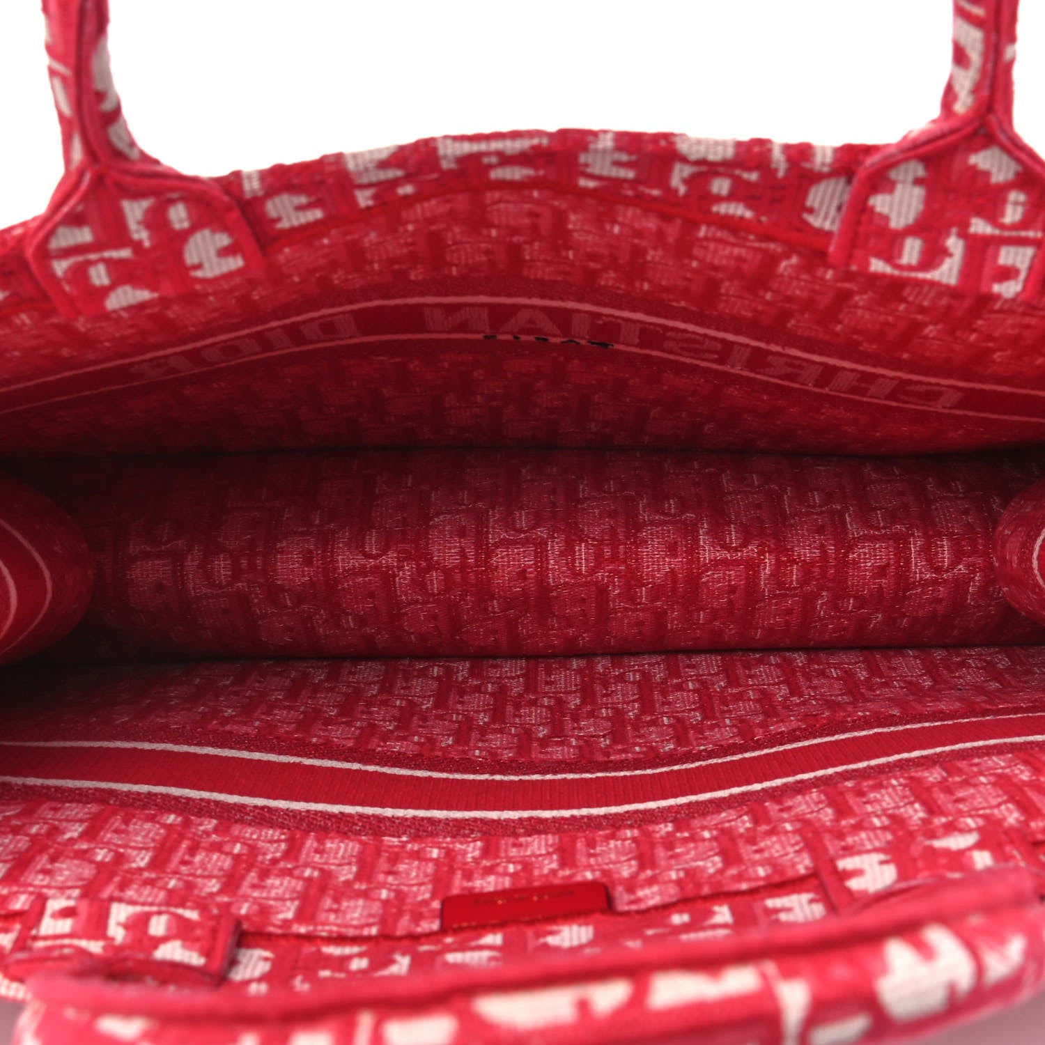 Christian Dior Oblique Book Tote Raspberry 4 of 4
