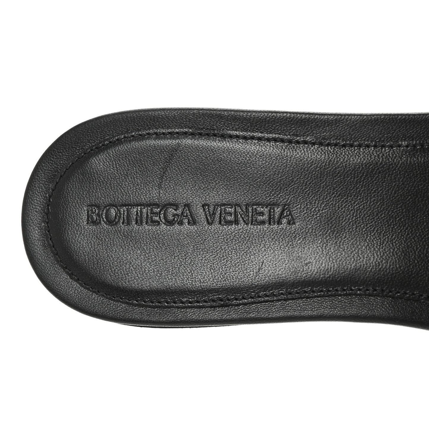 Nappa Matelasse Padded Flat Sandals 40 Black