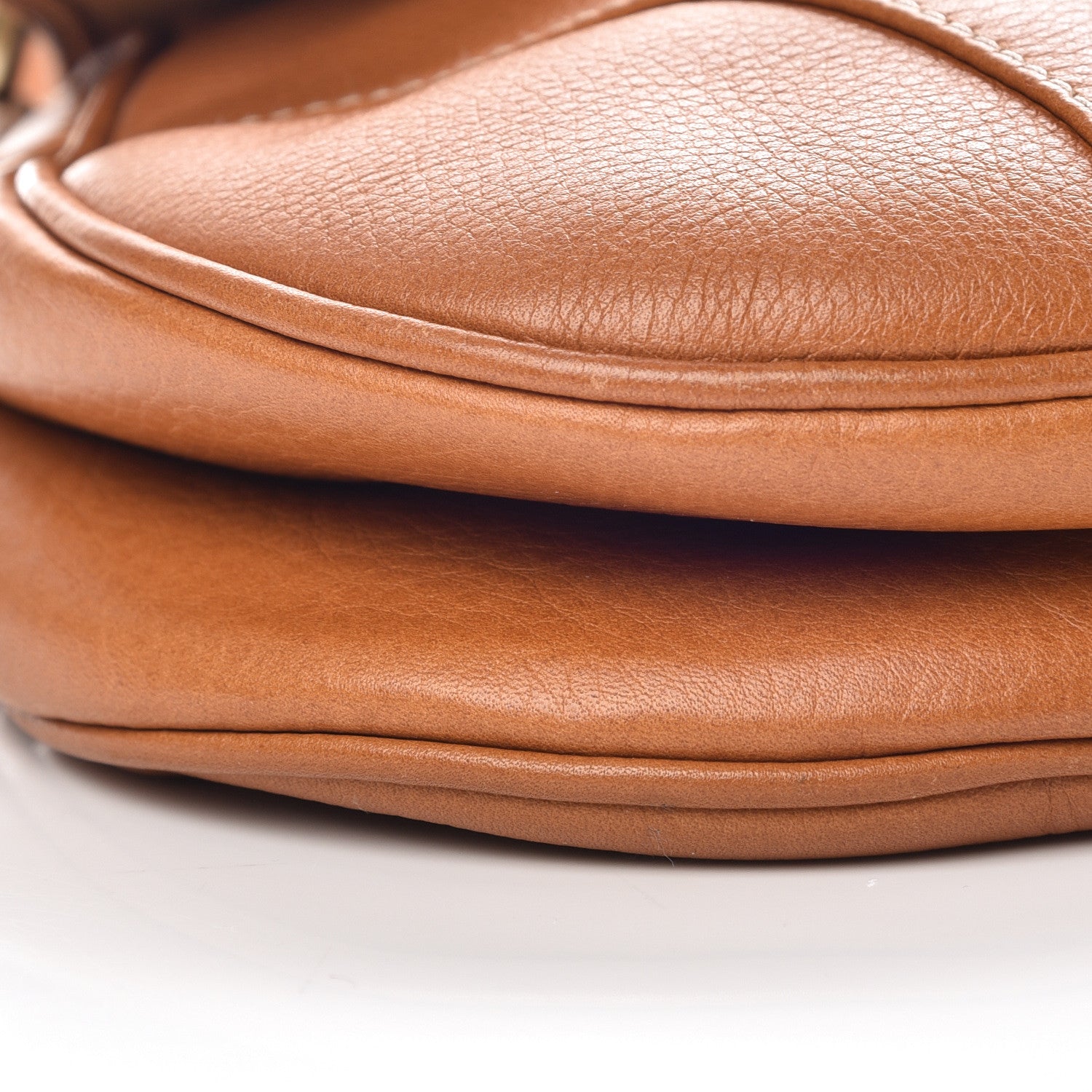 Christian Dior Calfskin Saddle Bag Tan 8 of 9