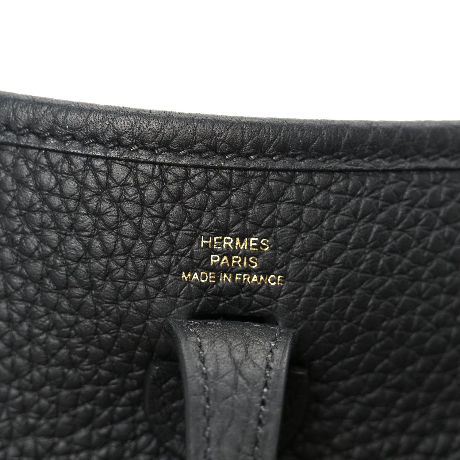 Hermes Taurillon Clemence Evelyne TPM Black 5 of 11