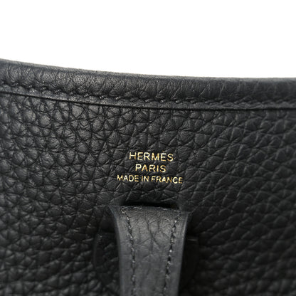 Hermes Taurillon Clemence Evelyne TPM Black 5 of 11