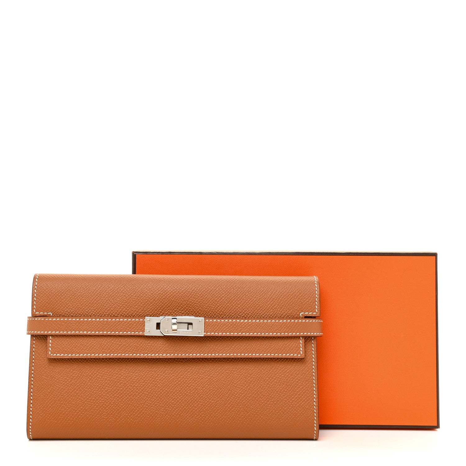 Hermes Epsom Kelly Longue Wallet Gold 12 of 12
