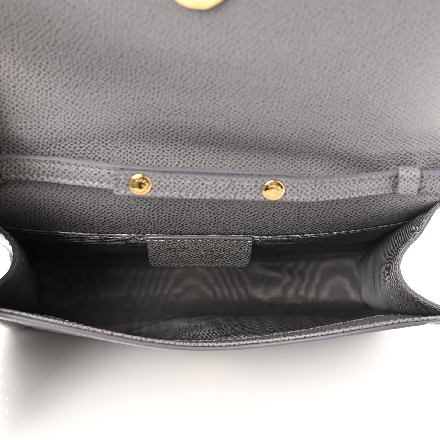 Pebbled Calfskin Vara Chain Bag Urban Grey