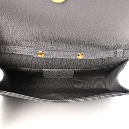Salvatore Ferragamo Pebbled Calfskin Vara Chain Bag Urban Grey 5 of 8