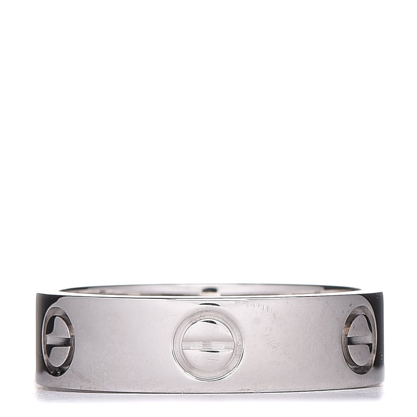 18K White Gold 5.5mm LOVE Ring 56 7.5