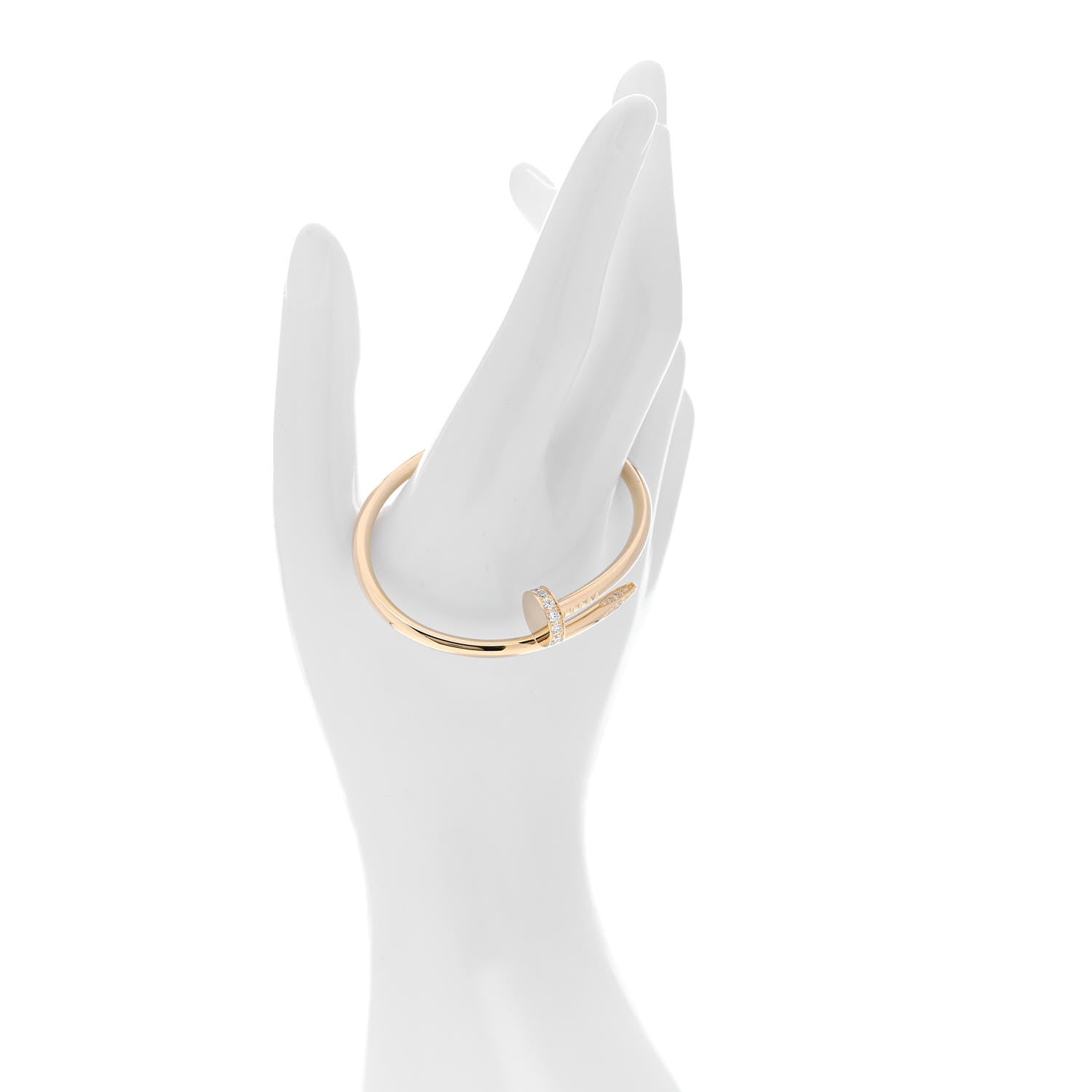 Cartier 18K Yellow Gold Diamond Juste Un Clou Bracelet 15 2 of 6