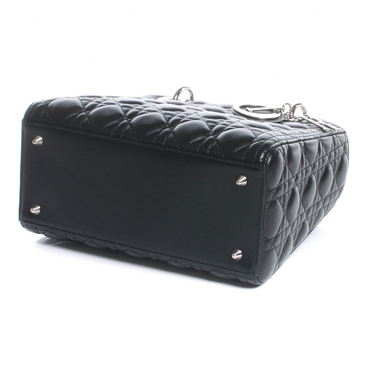 Lambskin Cannage Medium Lady Dior Black