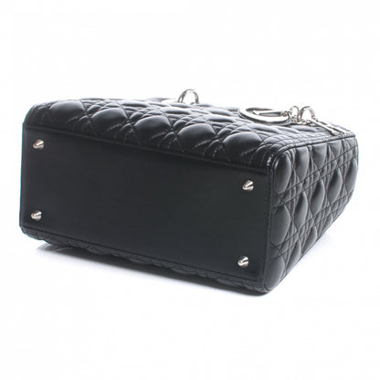 Christian Dior Lambskin Cannage Medium Lady Dior Black 4 of 8
