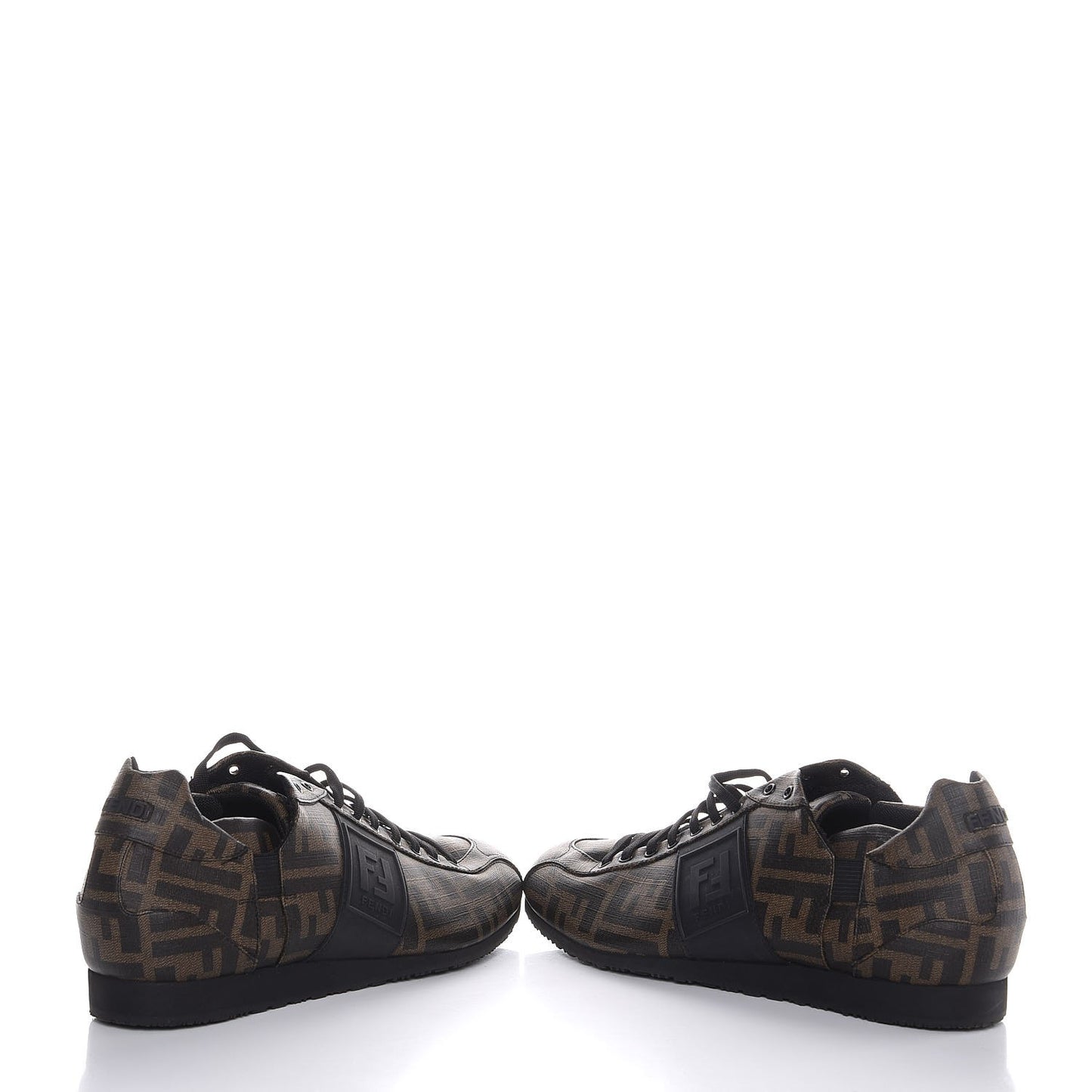 Coated Canvas FF Mens Low Top Sneakers 8.5 Tobacco