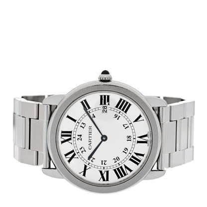 Cartier Stainless Steel 36mm Ronde Solo Quartz Watch 2 of 4