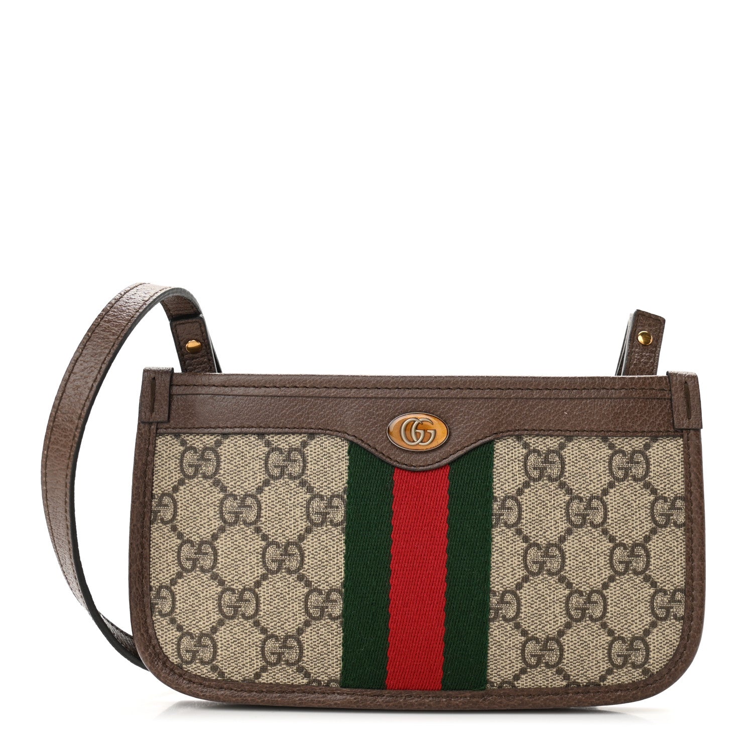 Gucci GG Supreme Monogram Web Ophidia Crossbody Beige New Acero 1 of 10